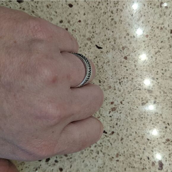 Sterling silver spinner ring - Picture 4 of 4